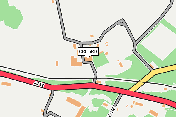 CR0 5RD map - OS OpenMap – Local (Ordnance Survey)