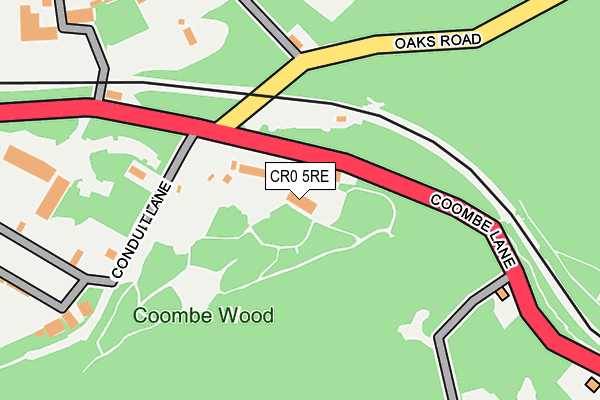 CR0 5RE map - OS OpenMap – Local (Ordnance Survey)