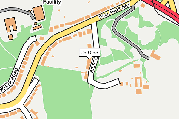 CR0 5RS map - OS OpenMap – Local (Ordnance Survey)