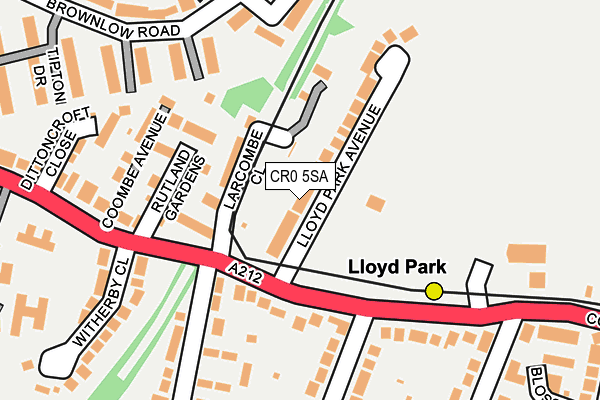 CR0 5SA map - OS OpenMap – Local (Ordnance Survey)