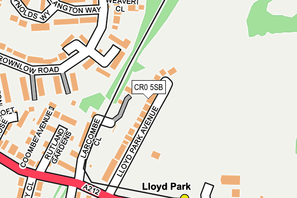 CR0 5SB map - OS OpenMap – Local (Ordnance Survey)