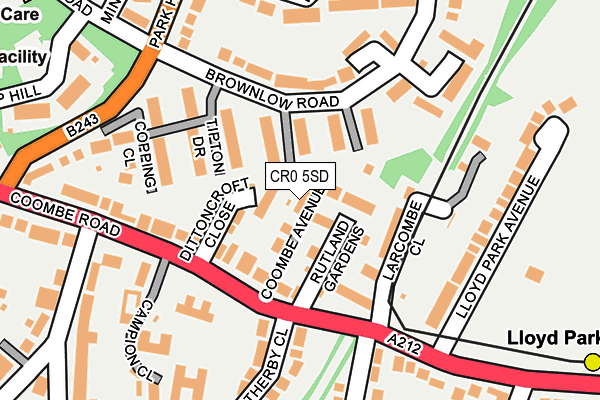 CR0 5SD map - OS OpenMap – Local (Ordnance Survey)