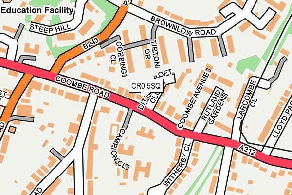 CR0 5SQ map - OS OpenMap – Local (Ordnance Survey)