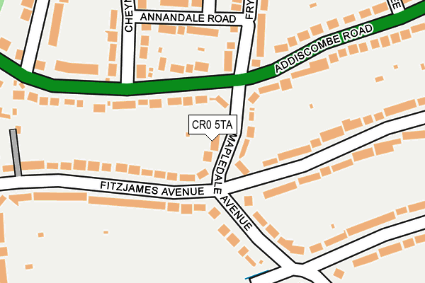 CR0 5TA map - OS OpenMap – Local (Ordnance Survey)