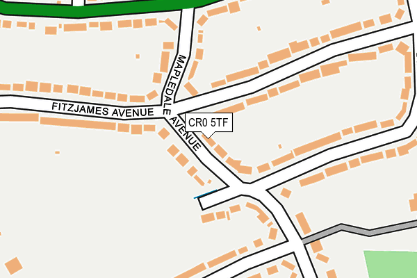 CR0 5TF map - OS OpenMap – Local (Ordnance Survey)