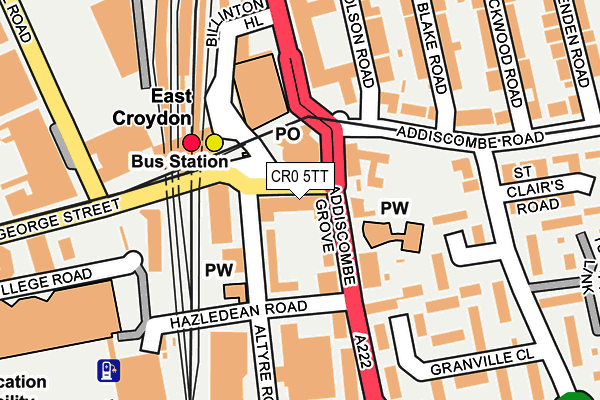 CR0 5TT map - OS OpenMap – Local (Ordnance Survey)