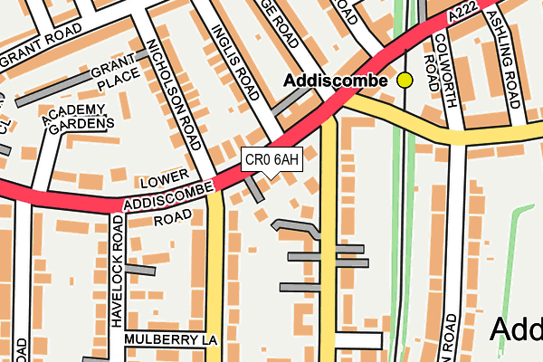 CR0 6AH map - OS OpenMap – Local (Ordnance Survey)