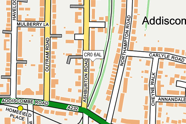 CR0 6AL map - OS OpenMap – Local (Ordnance Survey)