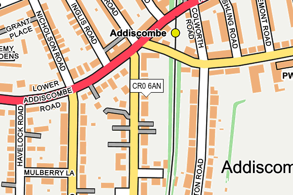 CR0 6AN map - OS OpenMap – Local (Ordnance Survey)