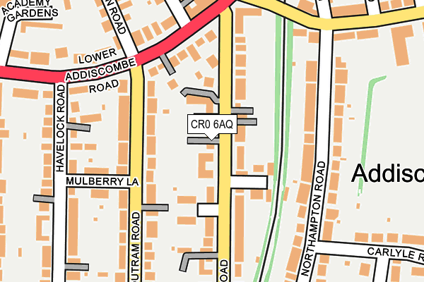 CR0 6AQ map - OS OpenMap – Local (Ordnance Survey)
