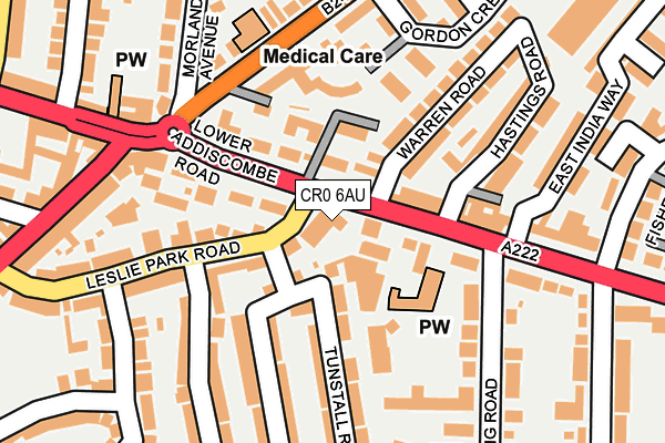 CR0 6AU map - OS OpenMap – Local (Ordnance Survey)