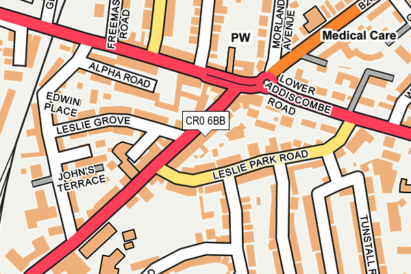 Map of PIZZA 2 NIGHT (CROYDON) LTD at local scale