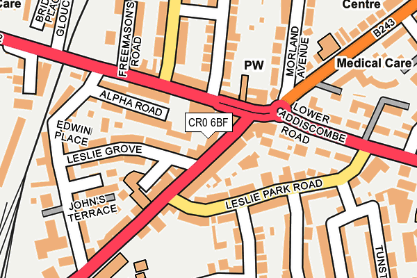 CR0 6BF map - OS OpenMap – Local (Ordnance Survey)