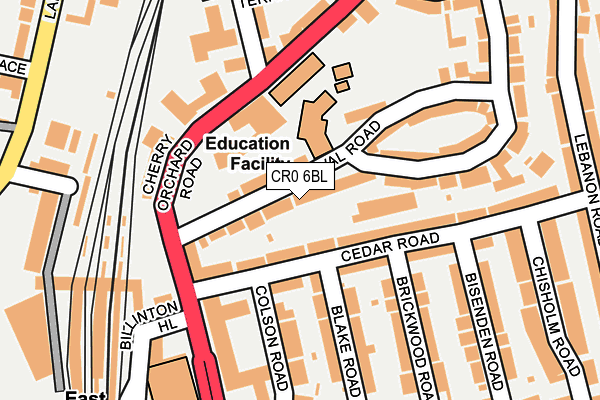 CR0 6BL map - OS OpenMap – Local (Ordnance Survey)