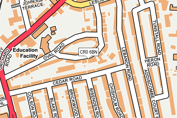 CR0 6BN map - OS OpenMap – Local (Ordnance Survey)