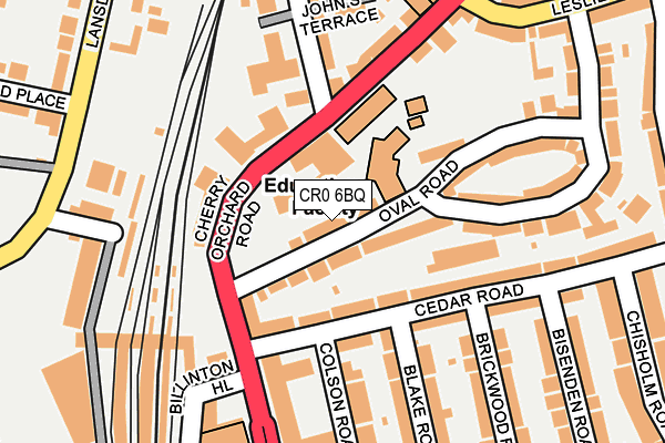 CR0 6BQ map - OS OpenMap – Local (Ordnance Survey)