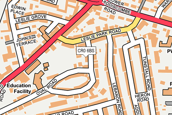 CR0 6BS map - OS OpenMap – Local (Ordnance Survey)
