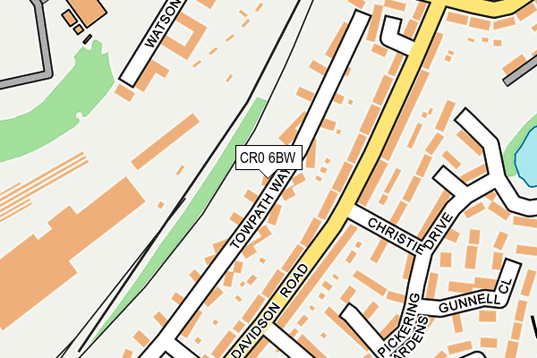 CR0 6BW map - OS OpenMap – Local (Ordnance Survey)