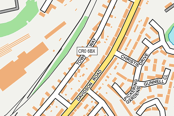 CR0 6BX map - OS OpenMap – Local (Ordnance Survey)