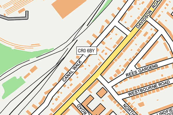 CR0 6BY map - OS OpenMap – Local (Ordnance Survey)