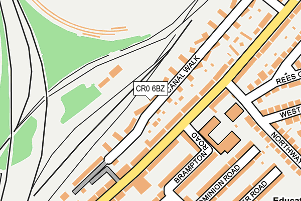 CR0 6BZ map - OS OpenMap – Local (Ordnance Survey)