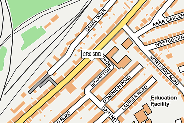 CR0 6DD map - OS OpenMap – Local (Ordnance Survey)