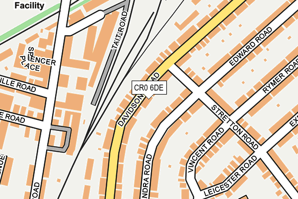 CR0 6DE map - OS OpenMap – Local (Ordnance Survey)