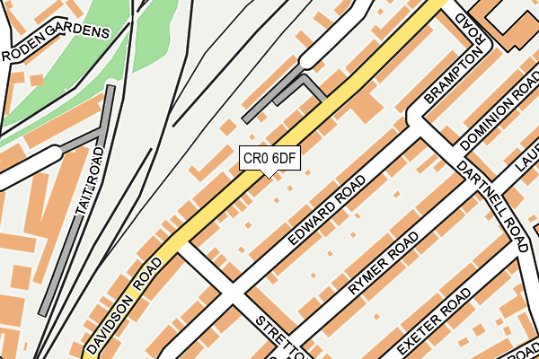 CR0 6DF map - OS OpenMap – Local (Ordnance Survey)