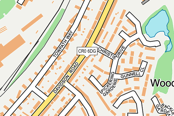 CR0 6DG map - OS OpenMap – Local (Ordnance Survey)