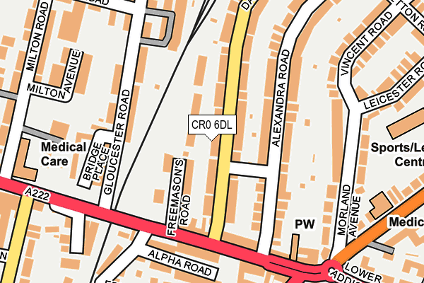 CR0 6DL map - OS OpenMap – Local (Ordnance Survey)
