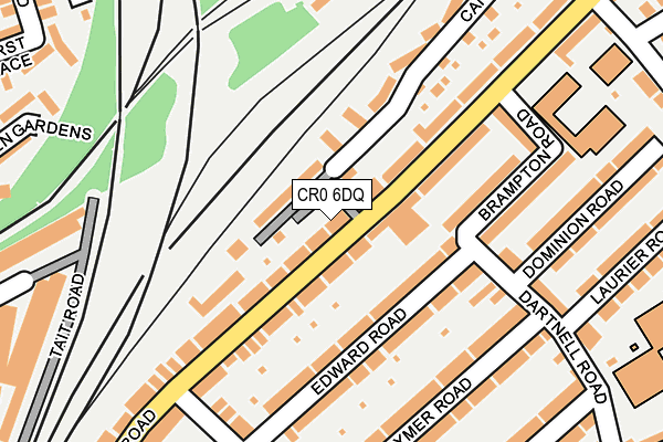 CR0 6DQ map - OS OpenMap – Local (Ordnance Survey)