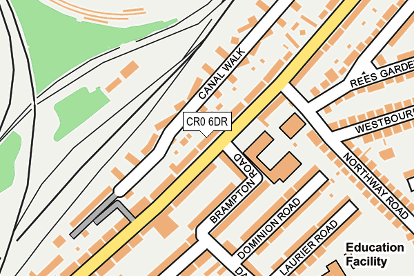 CR0 6DR map - OS OpenMap – Local (Ordnance Survey)