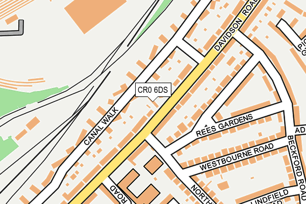 CR0 6DS map - OS OpenMap – Local (Ordnance Survey)