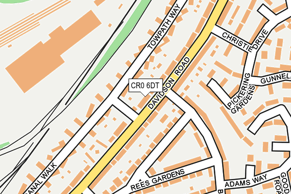 CR0 6DT map - OS OpenMap – Local (Ordnance Survey)