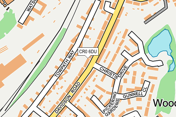 CR0 6DU map - OS OpenMap – Local (Ordnance Survey)