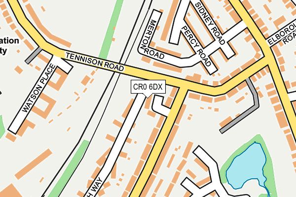 CR0 6DX map - OS OpenMap – Local (Ordnance Survey)