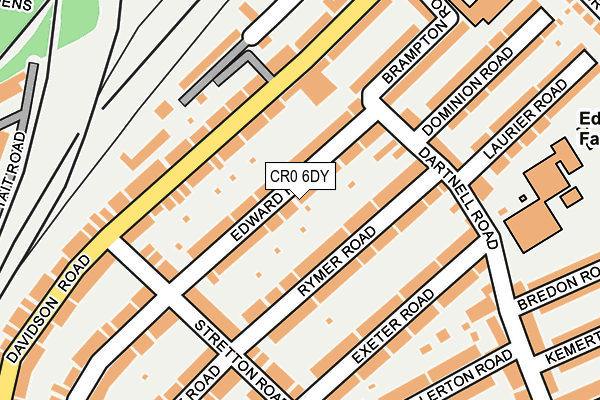 CR0 6DY map - OS OpenMap – Local (Ordnance Survey)