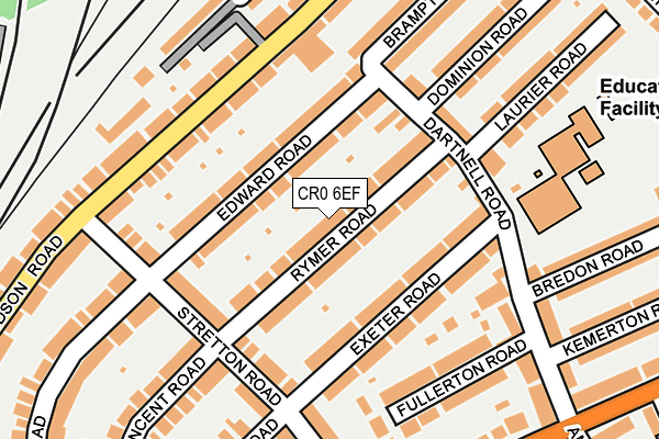CR0 6EF map - OS OpenMap – Local (Ordnance Survey)