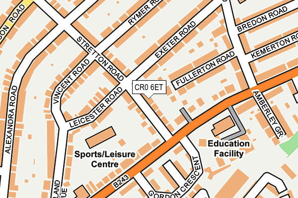 CR0 6ET map - OS OpenMap – Local (Ordnance Survey)