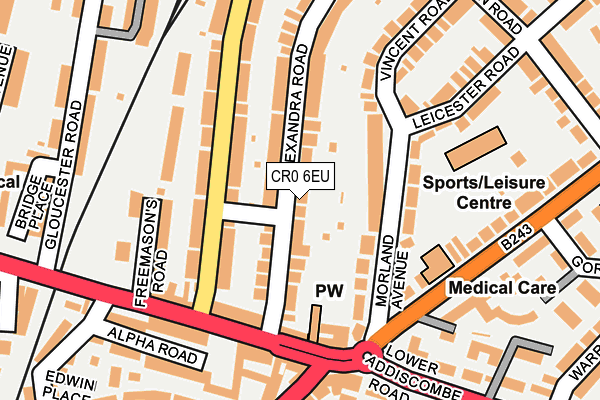 CR0 6EU map - OS OpenMap – Local (Ordnance Survey)