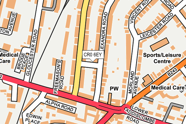 CR0 6EY map - OS OpenMap – Local (Ordnance Survey)