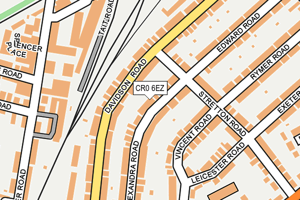 CR0 6EZ map - OS OpenMap – Local (Ordnance Survey)