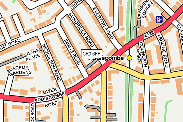 CR0 6FF map - OS OpenMap – Local (Ordnance Survey)