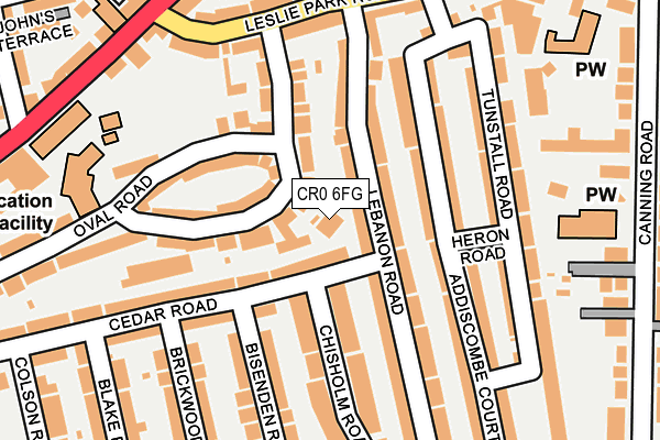 CR0 6FG map - OS OpenMap – Local (Ordnance Survey)