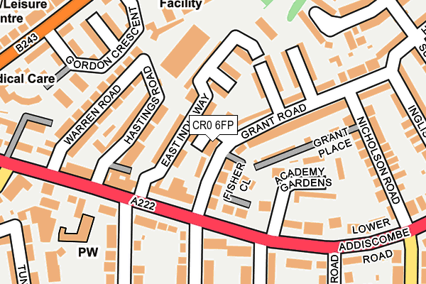 CR0 6FP map - OS OpenMap – Local (Ordnance Survey)