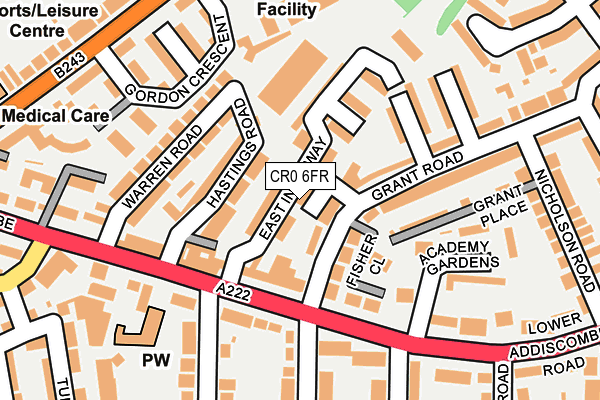 CR0 6FR map - OS OpenMap – Local (Ordnance Survey)