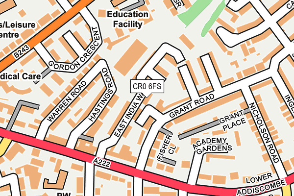 CR0 6FS map - OS OpenMap – Local (Ordnance Survey)