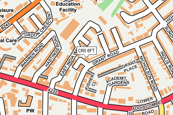 CR0 6FT map - OS OpenMap – Local (Ordnance Survey)