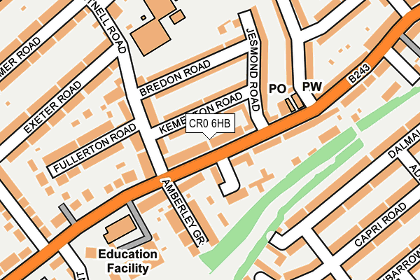 CR0 6HB map - OS OpenMap – Local (Ordnance Survey)