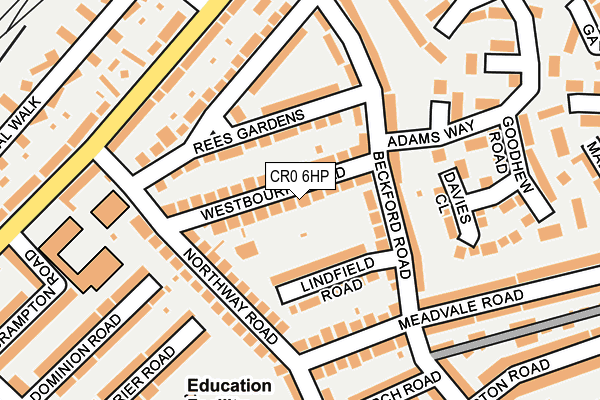 CR0 6HP map - OS OpenMap – Local (Ordnance Survey)